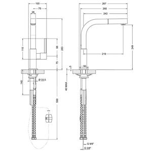Smeg MDQ5-IS2 Armatur und mischer