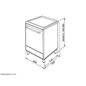 Smeg CX68CM8 Cooker | Freestanding cooker | Energy Class A | Kitchen, stainless steel, Buttons