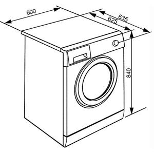 Smeg WHT1114LSIT-1 Lave-linge | Pose libre | Classe énergétique A+++ | Chargement frontal, 11 kg, B