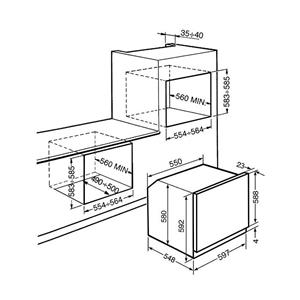 Smeg S810GEB Backofen | Einbau