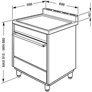 Smeg B7GVXI9 Herd | Küche | Energieklasse A | Küche, Edelstahl, Drehknopf