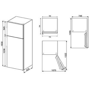 Smeg FD43PMNF4 Kühl-gefrierkombination | Freistehend