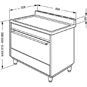 Smeg C91GVXI-2 Cooker | Freestanding cooker | Energy Class A | Kitchen, stainless steel, Knob