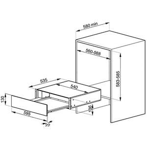 Smeg CTP15X Cajón empotrado | Encastrado