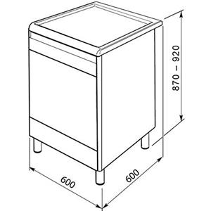 Smeg CO68GMA8 Herd | Freistehend