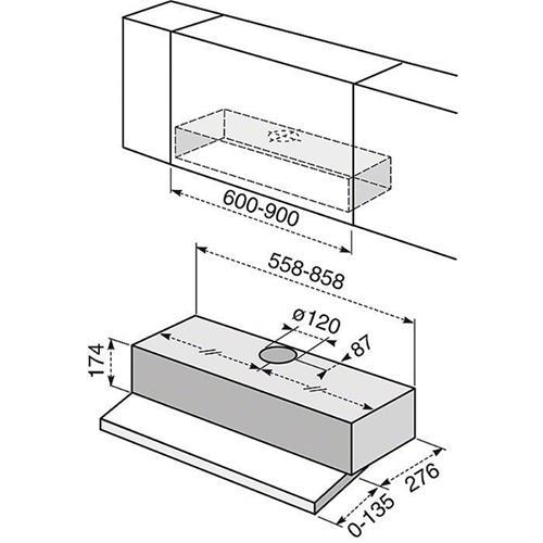 Electrolux REX CA6310X Hotte Encastré