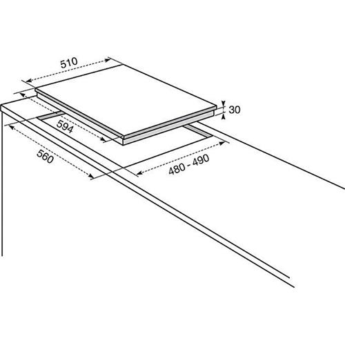 Electrolux REX PX640ROV Hob Built-in