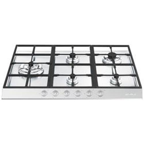Smeg PTS727-5 Plaque de cuisson | Intégré | acier inoxydable, À encastrer, Gaz