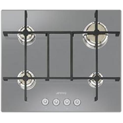 Smeg PV640S Placa de cocción | Nevera de vino termoeléctrico | Plata, Para empotrar, Gas