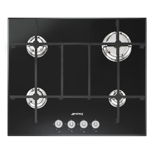 Smeg PV640N Kochfeld | Einbauversion | Schwarz, Einbauversion, Gas