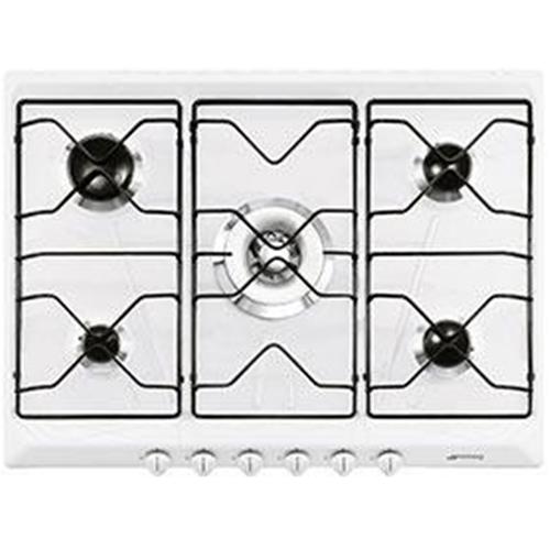 Smeg SRV576EB6 Placa de cocción | Nevera de vino termoeléctrico | Blanco, Para empotrar, Gas