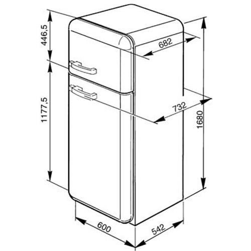 Smeg FAB30NE7 Kühl-gefrierkombination | Freistehend