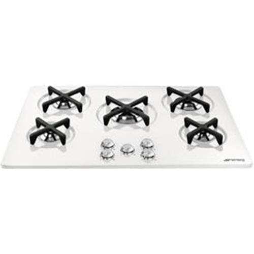 Smeg P755SB Placa de cocción | Nevera de vino termoeléctrico | Blanco, Para empotrar, Gas