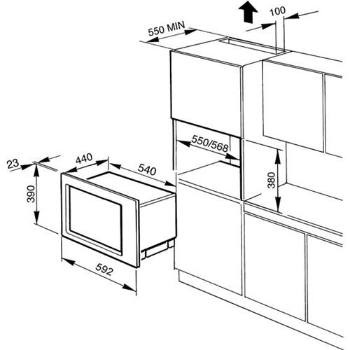 Smeg FME24N-2 Mikrowellenofen | Einbau