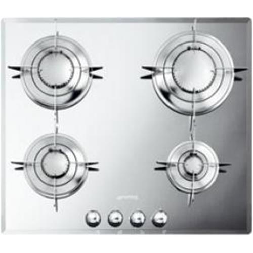 Smeg PTV64 Kochfeld | Einbauversion | Silber, Einbauversion, Gas