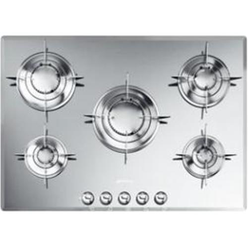 Smeg PTV705 Kochfeld | Einbauversion | Edelstahl, Einbauversion, Gas
