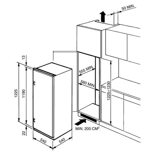 Smeg FL227A Kühl-gefrierkombination | Einbauversion | Energieklasse A | 201 L, Einbauversion, 41 dB