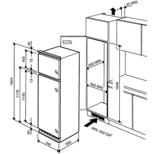 Smeg FR298A-1 Fridge-freezer | Built-in