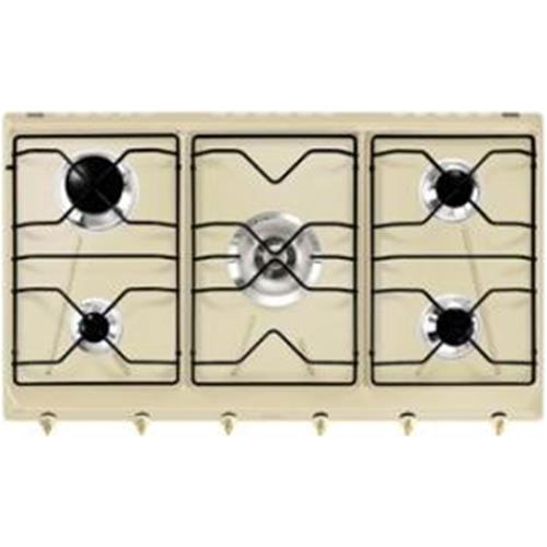 Smeg SRV896P-9 Plaque de cuisson | Intégré | crème, À encastrer, Gaz