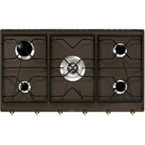 Smeg SRV896C Plaque de cuisson | Intégré | Gris, À encastrer, Gaz