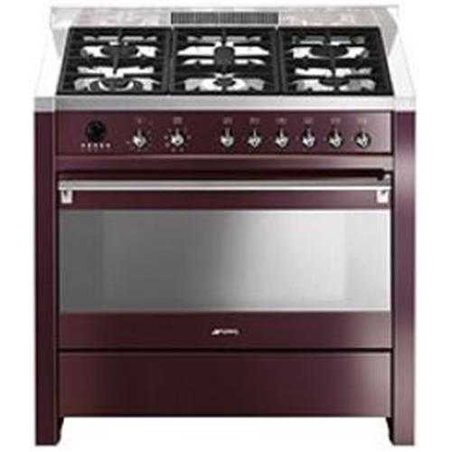 Smeg CS19RW-7 Cocina | Cocina independiente | Clase energética A | Cocina, Pomo, Parte frontal
