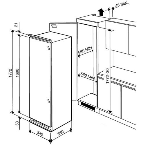 Smeg VI205PNF Freezer