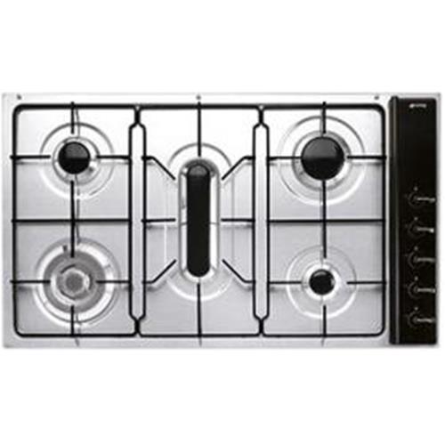 Smeg S193AS3 Plaque de cuisson | Intégré | À encastrer, Gaz, 5 réchaud(s)