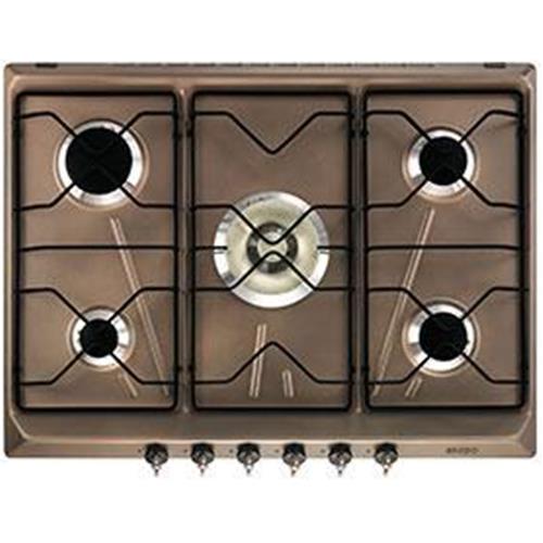 Smeg SRV876RA5 Plaque de cuisson | Intégré | Cuivre, À encastrer, Gaz