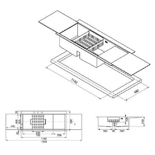 Smeg LQVN116S Fregadero | Encastrado
