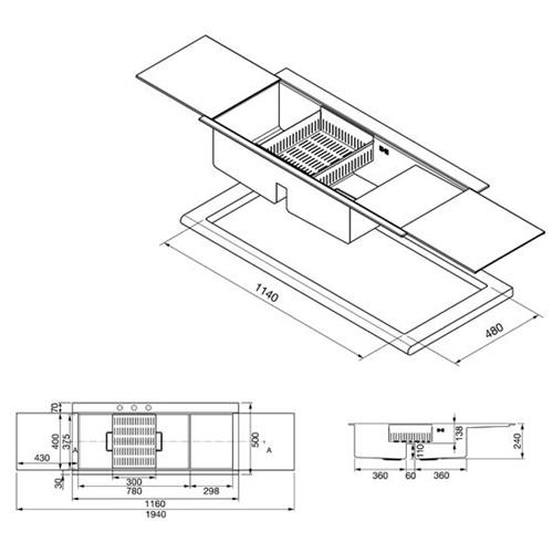 Smeg LQVS116D Spülbecken | Einbau