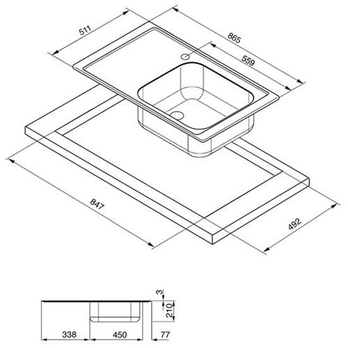 Sink Smeg LV951D-3