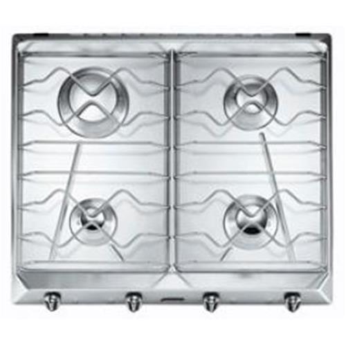 Smeg SV564X-3 Placa de cocción | Nevera de vino termoeléctrico | Plata, Para empotrar, Gas
