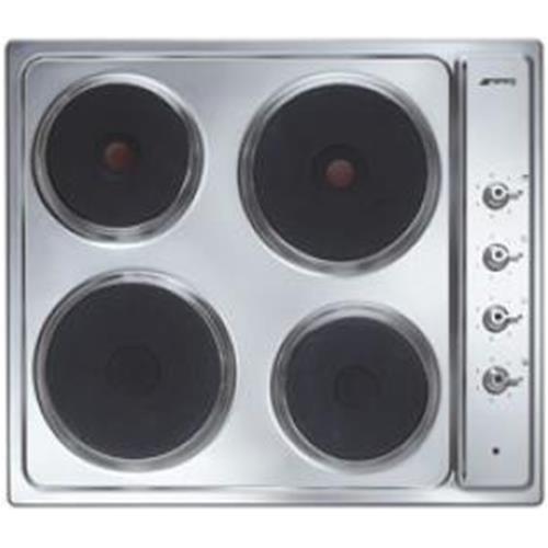 Smeg SE435X Placa de cocción | Nevera de vino termoeléctrico | Plata, Para empotrar, Placa sellada