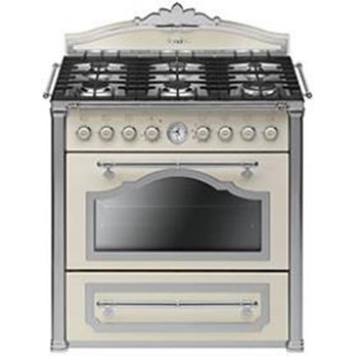 Smeg CC9GPX Herd | Küche | Energieklasse A | Küche, Creme, Silber