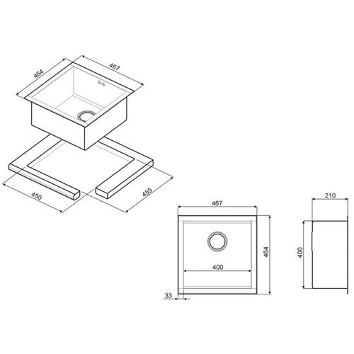 Smeg VQ40-2 Spülbecken | Einbau