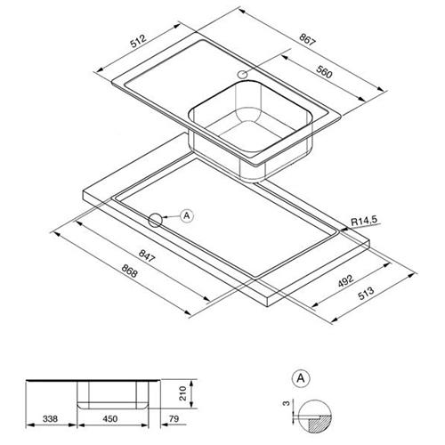 Sink Smeg LV951FD-3