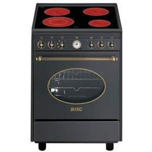 Smeg CO61CMA Herd | Küche | Energieklasse A | Küche, Schwarz, Drehknopf