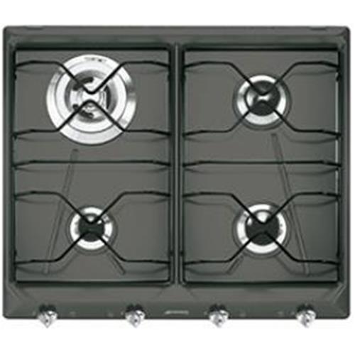 Smeg SRV564TT Placa de cocción | Nevera de vino termoeléctrico | Titanio, Para empotrar, Gas