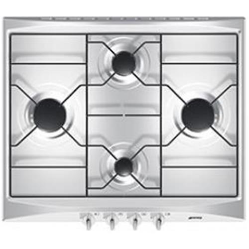 Smeg S264X Kochfeld | Einbauversion | Edelstahl, Einbauversion, Gas