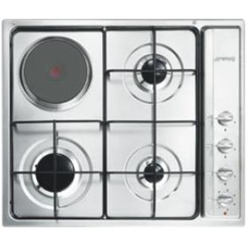 Smeg S63S Kochfeld | Einbauversion | Edelstahl, Einbauversion, Combi