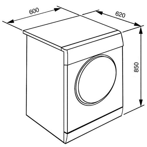 Smeg DRY73CS-1 Dryer | Freestanding | Energy Class B | Free installation, Front-loading, Condensation