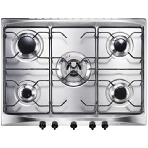 Smeg SE706S3 Plaque de cuisson | Intégré | acier inoxydable, À encastrer, Gaz