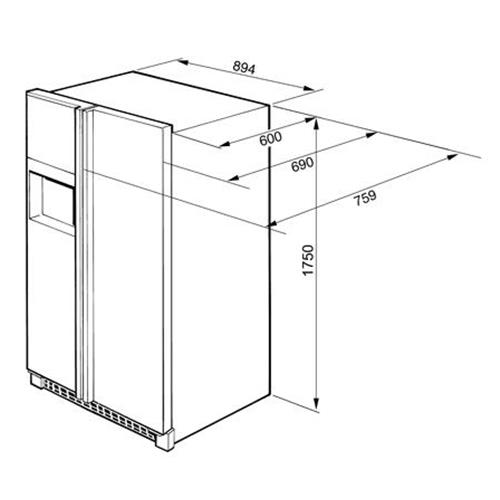 Smeg SS55PTL1 Réfrigérateur-congélateur | Pose libre
