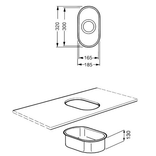Smeg BST16 Fregadero | Encastrado