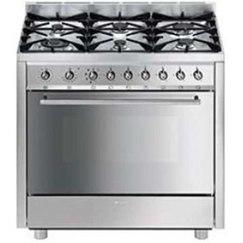 Smeg C91GMXI-1 Herd | Küche | Energieklasse A | Küche, Edelstahl, Drehknopf