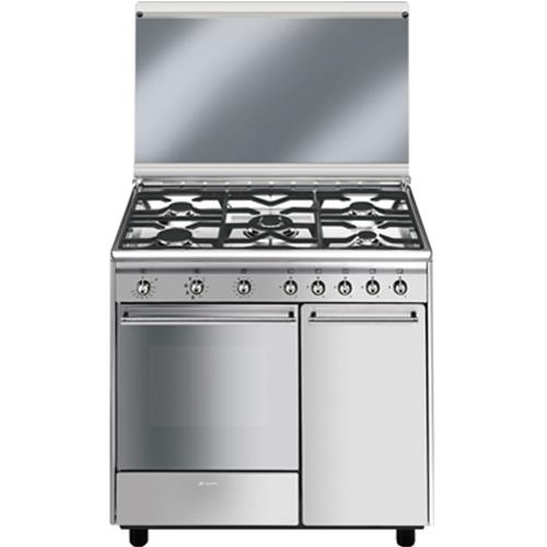 Smeg CX91M Cuisinière | Cuisinière encastrable | Classe énergétique B | Cuisinière encastrable, acier inoxydable, Gaz