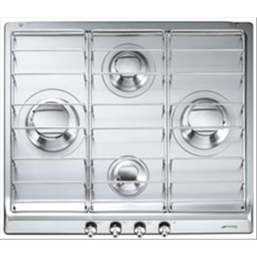 Smeg SE60SX3 Placa de cocción | Nevera de vino termoeléctrico | acero inoxidable, Para empotrar, Gas
