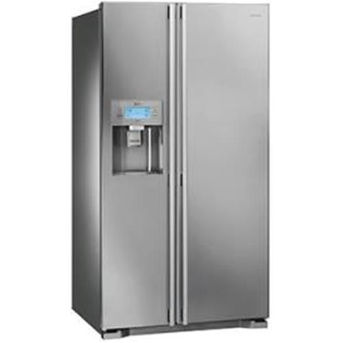 Smeg SS55PTL3 Kühl-gefrierkombination | Freistehend | Energieklasse A+ | Freie Installation, Amerikanische Tür, Edelstahl