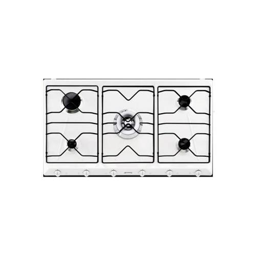 Smeg SRV596EB7 Kochfeld | Einbauversion | Weiß, Einbauversion, Gas