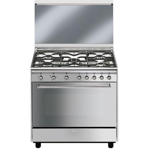 Smeg SX91GVE Cuisinière | Haut | Classe énergétique A | Cuisine, acier inoxydable, Gaz